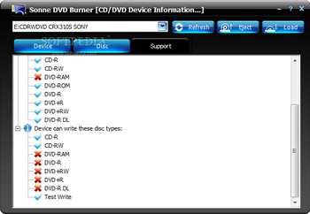 Sonne DVD Burner screenshot 11