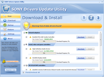 SONY Drivers Update Utility screenshot 2