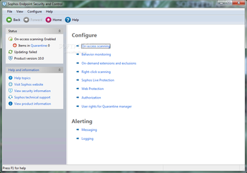 Sophos Endpoint Security and Control (formerly Sophos Anti-Virus) screenshot 4