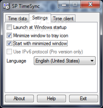 SP TimeSync screenshot 2