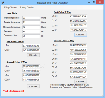 Speaker Box Filter Designer screenshot 3
