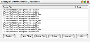 Speedy RM to MP3 Converter screenshot