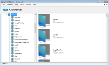 Spiff NTFS Explorer screenshot