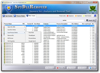 SpyDLLRemover screenshot 3