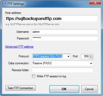 SQL Backup and FTP screenshot 3