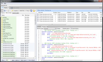 SQL BAK Explorer screenshot