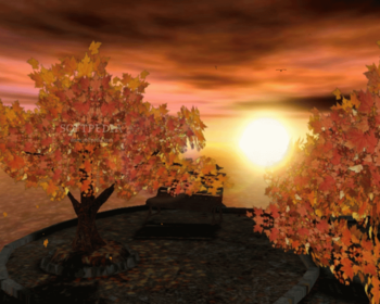 SS Autumn Sunset - Animated Desktop ScreenSaver screenshot