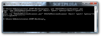 SSL TLS Version Scanner screenshot