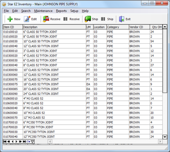 Star EZ Inventory Network Edition screenshot