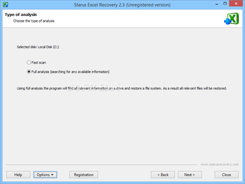 Starus Excel Recovery screenshot 2