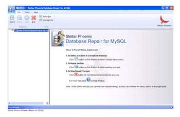 Stellar Phoenix Database Repair for MySQL screenshot 5