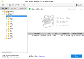 Stellar Phoenix Windows Data Recovery Home screenshot 3
