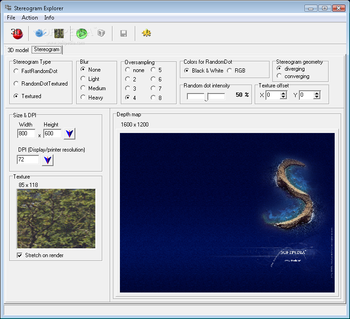 Stereogram Explorer screenshot