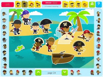 Sticker Activity Pages 5: Pirates screenshot
