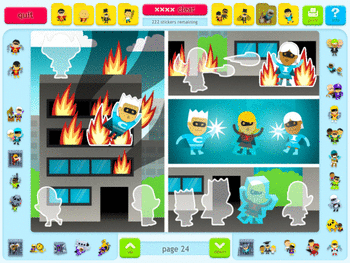 Sticker Activity Pages 6: Superheroes screenshot