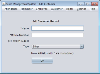Store Management System screenshot