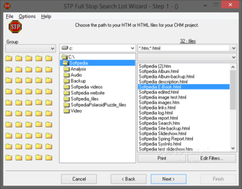 STPwiz (STP Full Stop Search List Wizard) screenshot 2