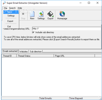 Super Email Extractor screenshot 2