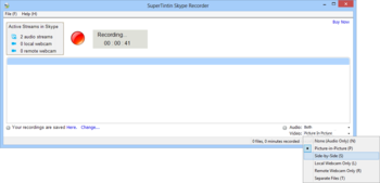 SuperTintin Skype Recorder screenshot 3