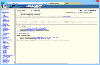 SurgeMail Mail Server screenshot 3