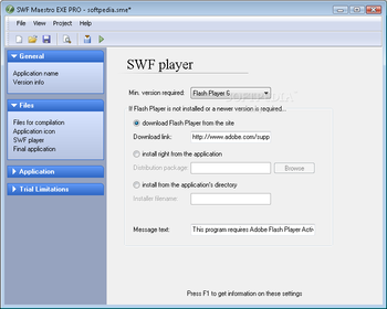 SWF Maestro EXE PRO screenshot 4