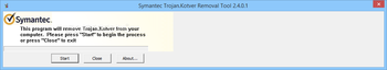 Symantec Trojan.Kotver Removal Tool screenshot