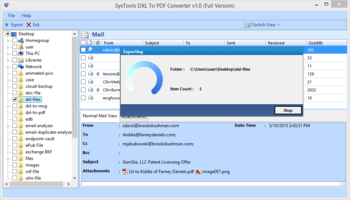 SysTools DXL to PDF Converter screenshot