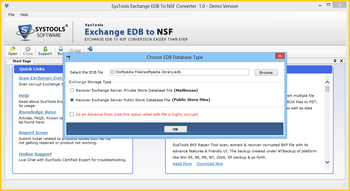 SysTools Exchange EDB to NSF Converter screenshot 2