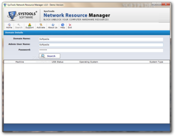 SysTools Network Resource Manager screenshot