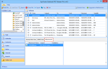 SysTools Outlook PST Viewer screenshot 2