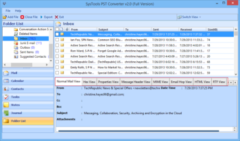 SysTools PST Converter screenshot 3