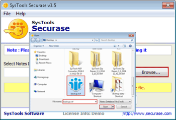 SysTools Securase screenshot 2