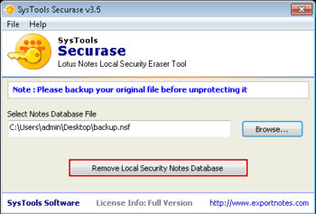 SysTools Securase screenshot 3