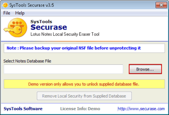 SysTools Securase screenshot 4