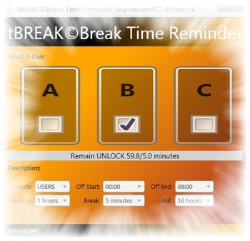 tBreak: Break Time Reminder screenshot