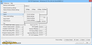 TCP Optimizer screenshot 5