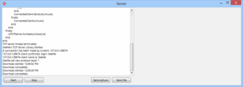 TCP Server-Client Library screenshot