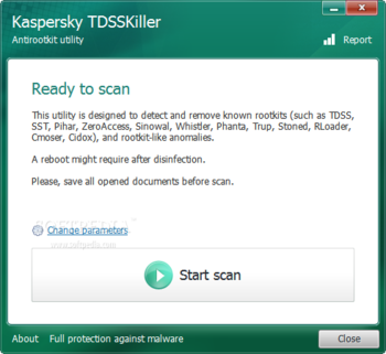 TDSSKiller screenshot