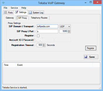 Tekaba VoIP Gateway screenshot 2