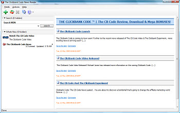 The Clickbank Code News Reader screenshot