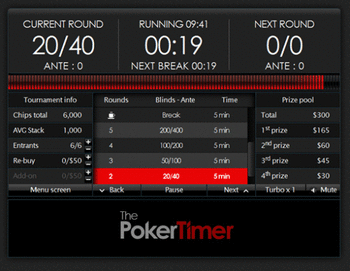 The Poker Timer screenshot