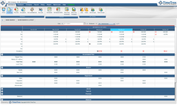 TimeTrex Payroll and Time Management screenshot