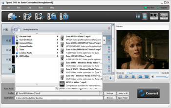 Tipard DVD to Zune Converter screenshot 5