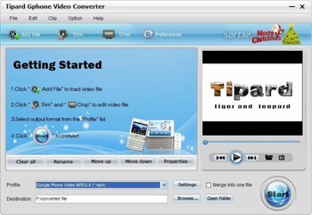 Tipard Gphone Video Converter screenshot 3