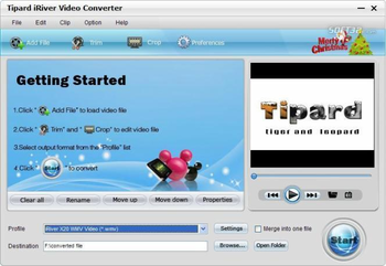 Tipard iRiver Video Converter screenshot 2