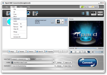 Tipard MXF Converter screenshot 3