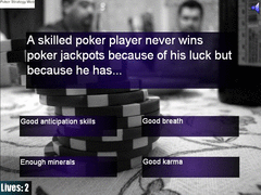Tips For Playing Poker Quiz screenshot