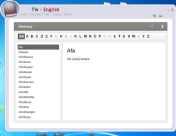 Tiv-English screenshot