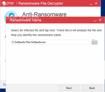 Trend Micro Ransomware File Decryptor screenshot 3
