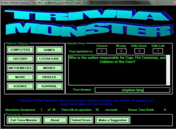 Trivia Monster screenshot